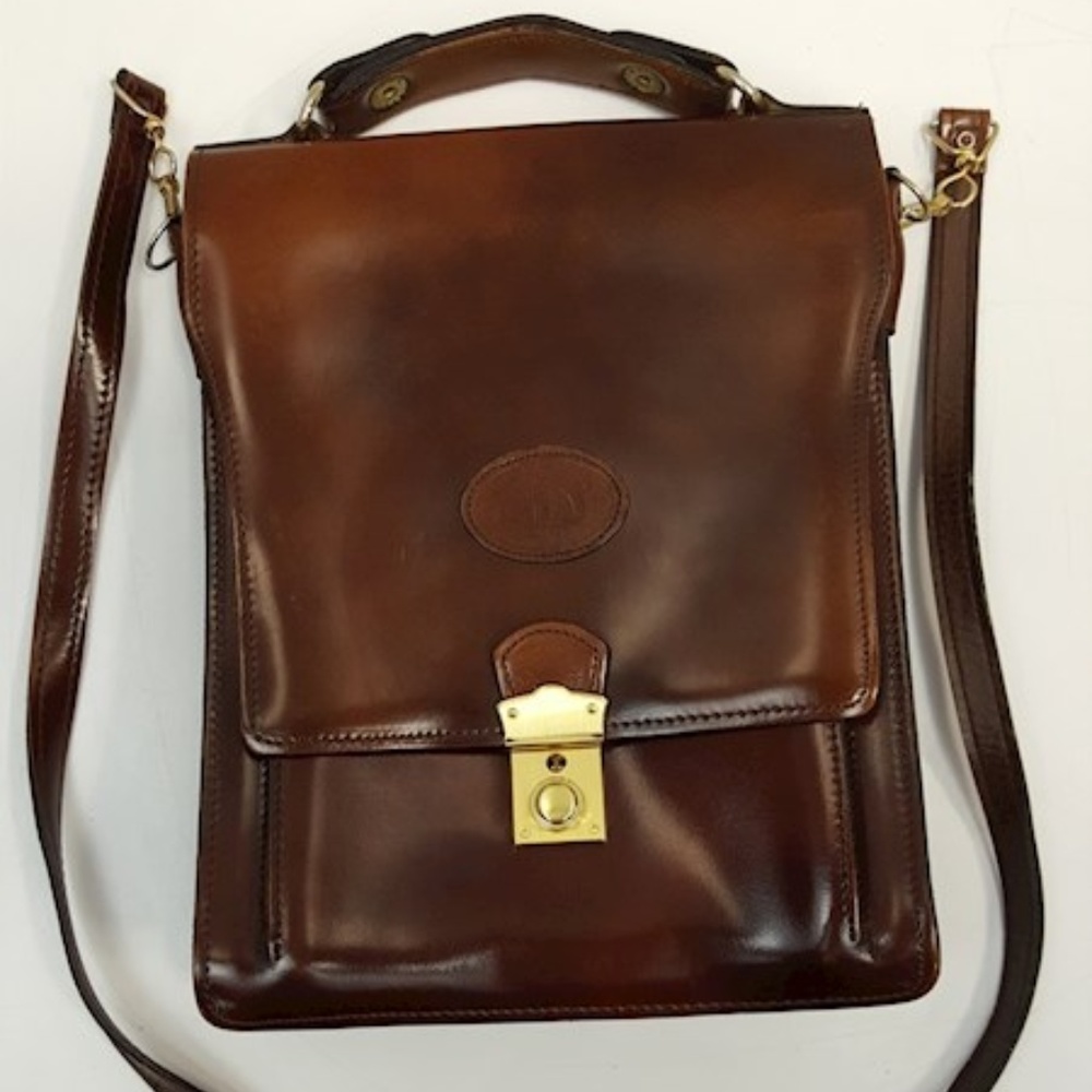 Brown Leather Cross body Bag